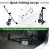 Foldable 2-Wheel Golf Push Cart with Scorecard Holder