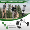Foldable 2-Wheel Golf Push Cart with Scorecard Holder