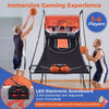 Foldable Electronic Basketball Arcade Game with LED Scoreboard