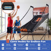 Foldable Electronic Basketball Arcade Game with LED Scoreboard