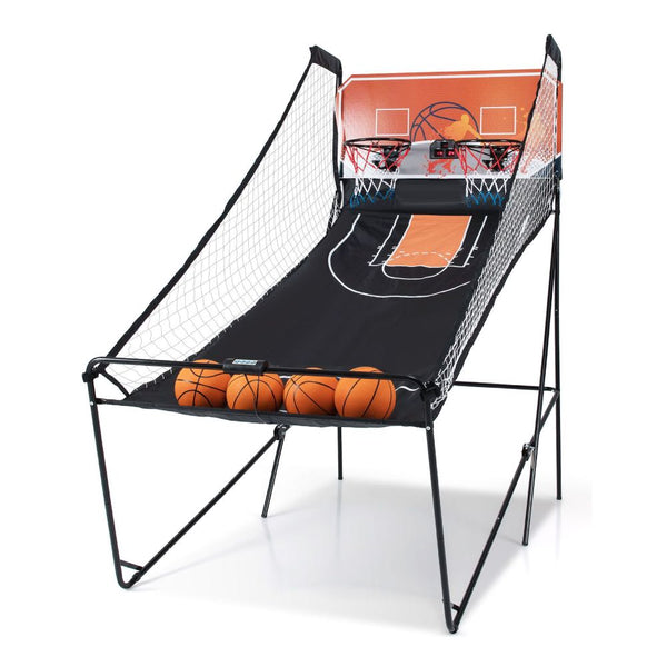 Foldable Electronic Basketball Arcade Game with LED Scoreboard