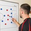 Foldable Football Tactics Board with Magnets, Pens, Eraser & Carry Case
