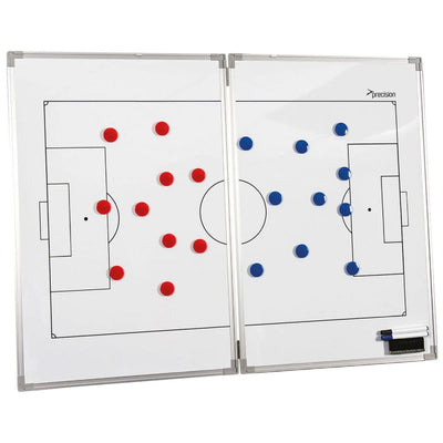 Foldable Football Tactics Board with Magnets, Pens, Eraser & Carry Case