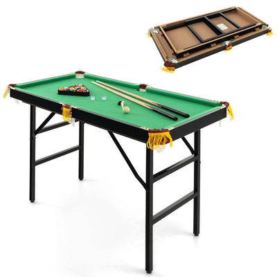 Folding Billiards Table with Complete Accessory Set
