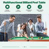 Folding Billiards Table with Reinforced Playing Frame & Adjustable Feet