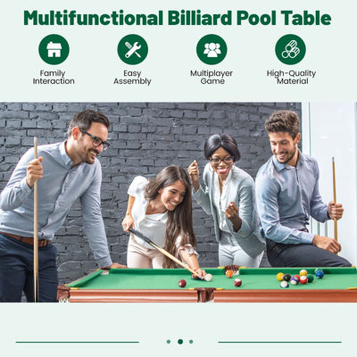 Folding Billiards Table with Reinforced Playing Frame & Adjustable Feet