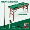 Folding Billiards Table with Reinforced Playing Frame & Adjustable Feet