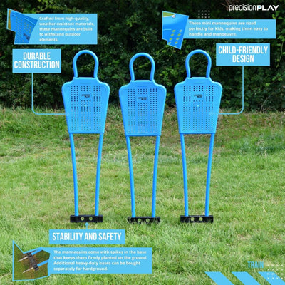 Football Mini Mannequins by Precision (Set of 3)