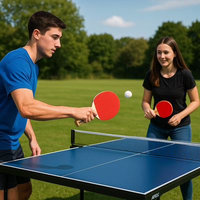 Ping Pong Bats by FOX TT Silver Set of 2 x Bats 3 x Balls