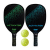 Franklin Activator Series Wooden Pickleball Paddles – Black/Green
