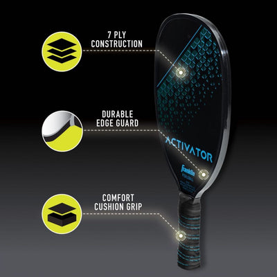 Franklin Activator Series Wooden Pickleball Paddles – Black/Blue