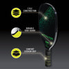 Franklin Activator Series Wooden Pickleball Paddles – Black/Green