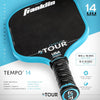 Franklin FS Tour Tempo Pickleball Paddle Series – 14mm & 16mm – Blue/Grey/Pink