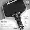 Franklin FS Tour Tempo Pickleball Paddle Series – 14mm & 16mm – Blue/Grey/Pink
