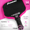 Franklin FS Tour Tempo Pickleball Paddle Series – 14mm & 16mm – Blue/Grey/Pink