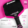 Franklin FS Tour Tempo Pickleball Paddle Series – 14mm & 16mm – Blue/Grey/Pink