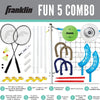 Franklin Fun 5-in-1 Combo Set – Badminton, Volleyball, Flip Toss & More