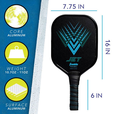 Franklin Jet 2-Player Pickleball Paddle & Ball Set – Aluminium Tournament Kit