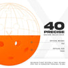 Franklin Outdoor X-40 Pickleballs – Official US Open Ball – Orange