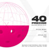 Franklin Outdoor X-40 Pickleballs – Official US Open Ball – Pink