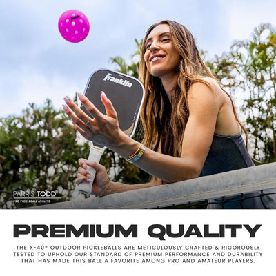 Franklin Outdoor X-40 Pickleballs – Official US Open Ball – Purple