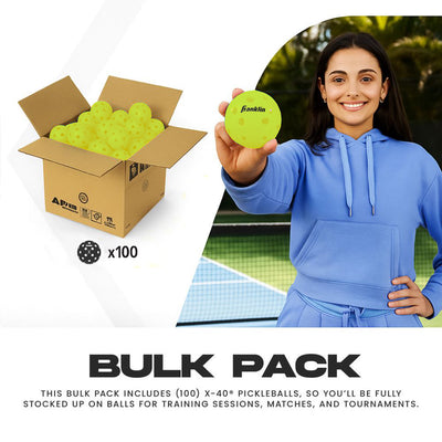 Franklin Outdoor X-40 Pickleballs – Official US Open Ball – Yellow
