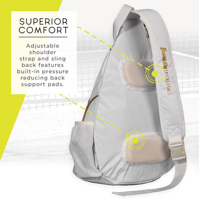 Franklin Pickleball X-Performance Sling Bags – White/Gold