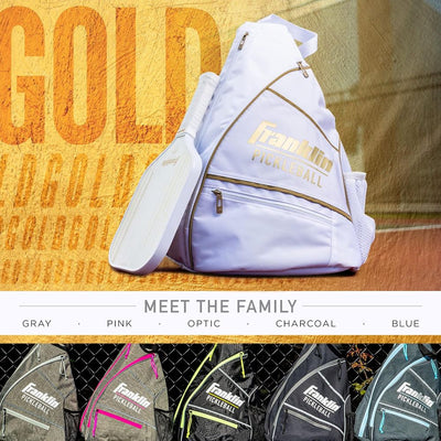Franklin Pickleball X-Performance Sling Bags – White/Gold