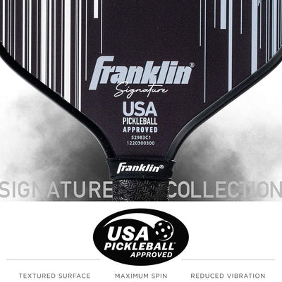 Franklin Signature Pro Carbon Fibre Paddle Range – MaxGrit Performance Series – 13mm – Black