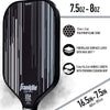 Franklin Signature Pro Carbon Fibre Paddle Range – MaxGrit Performance Series – 13mm – Black