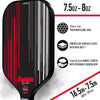 Franklin Signature Pro Carbon Fibre Paddle Range – MaxGrit Performance Series – 13mm – Black/Red