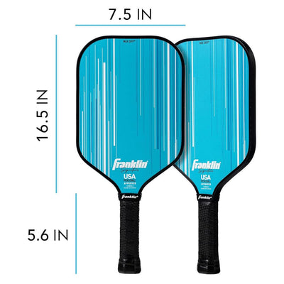 Franklin Signature Pro Carbon Fibre Paddle Range – MaxGrit Performance Series – 13mm – Blue