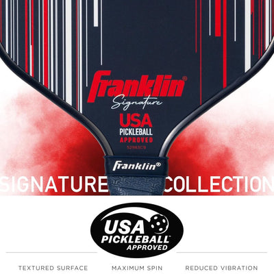 Franklin Signature Pro Carbon Fibre Paddle Range – MaxGrit Performance Series – 13mm – Navy