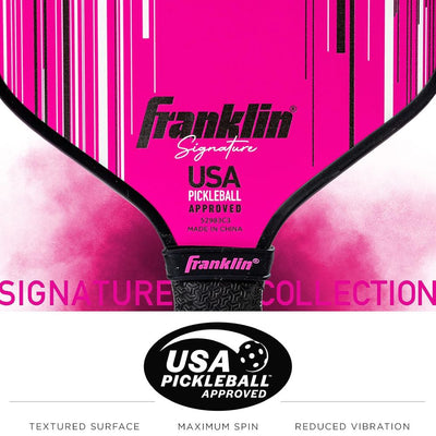 Franklin Signature Pro Carbon Fibre Paddle Range – MaxGrit Performance Series – 13mm – Pink