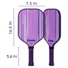 Franklin Signature Pro Carbon Fibre Paddle Range – MaxGrit Performance Series – 13mm – Purple