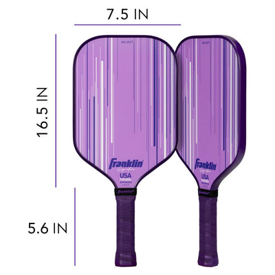 Franklin Signature Pro Carbon Fibre Paddle Range – MaxGrit Performance Series – 13mm – Purple