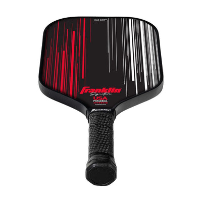 Franklin Signature Pro Carbon Fibre Paddle Range – MaxGrit Performance Series – 16mm – Black/Red