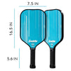 Franklin Signature Pro Carbon Fibre Paddle Range – MaxGrit Performance Series – 16mm – Blue