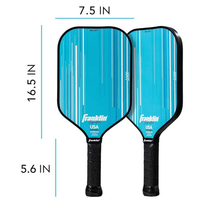 Franklin Signature Pro Carbon Fibre Paddle Range – MaxGrit Performance Series – 16mm – Blue
