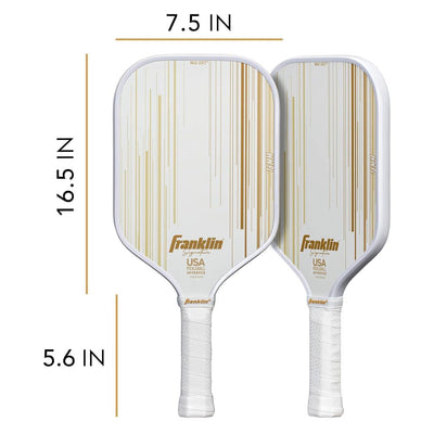 Franklin Signature Pro Carbon Fibre Paddle Range – MaxGrit Performance Series – 16mm – Gold