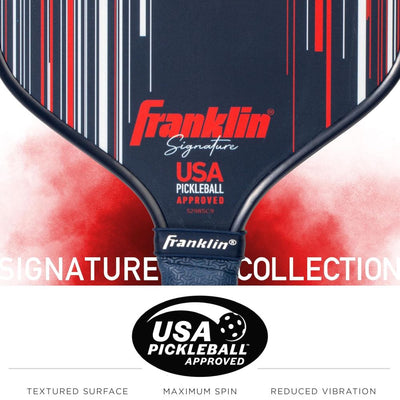 Franklin Signature Pro Carbon Fibre Paddle Range – MaxGrit Performance Series – 16mm – Navy