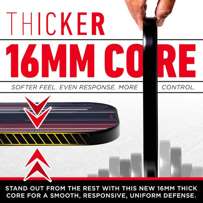 Franklin Signature Pro Carbon Fibre Paddle Range – MaxGrit Performance Series – 16mm – Navy