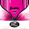 Franklin Signature Pro Carbon Fibre Paddle Range – MaxGrit Performance Series – 16mm – Pink
