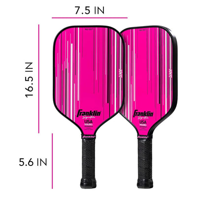 Franklin Signature Pro Carbon Fibre Paddle Range – MaxGrit Performance Series – 16mm – Pink