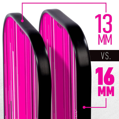 Franklin Signature Pro Carbon Fibre Paddle Range – MaxGrit Performance Series – 16mm – Pink