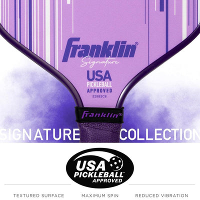 Franklin Signature Pro Carbon Fibre Paddle Range – MaxGrit Performance Series – 16mm – Purple