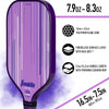 Franklin Signature Pro Carbon Fibre Paddle Range – MaxGrit Performance Series – 16mm – Purple