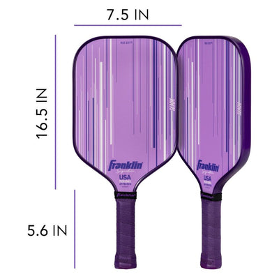 Franklin Signature Pro Carbon Fibre Paddle Range – MaxGrit Performance Series – 16mm – Purple