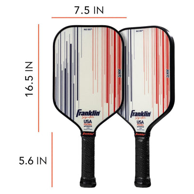 Franklin Signature Pro Carbon Fibre Paddle Range – MaxGrit Performance Series – 16mm – White