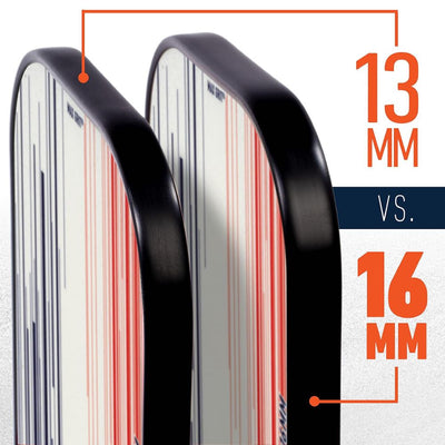 Franklin Signature Pro Carbon Fibre Paddle Range – MaxGrit Performance Series – 16mm – White